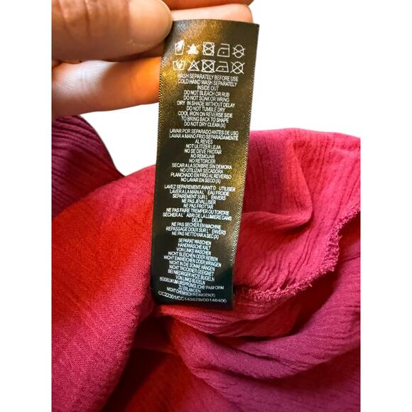 City Chic Off Shoulder Burgundy Dress - Size XL/22 - Picture 10 of 13